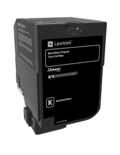 Lexmark 74C20K0 cartucho de tóner 1 pieza(s) Original Negro