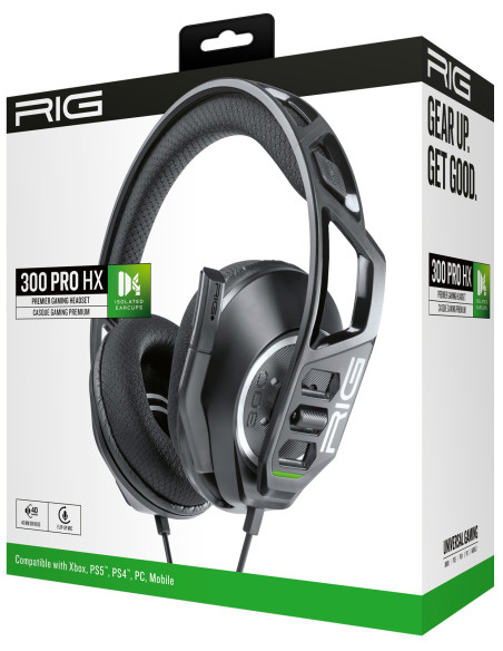 NACON RIG 300 PRO HX Auriculares Alámbrico Diadema Juego Negro