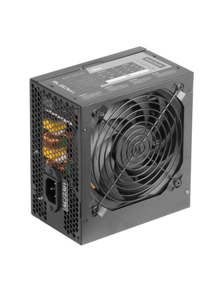 Tacens Anima APIII500, Fuente Alimentación PC ATX 500W, Tecnología SMD 85% Bronze 12V, Ventilador Ultra-silencioso 12cm, Negro
