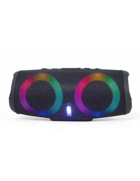 Gembird SPK-BT-LED-02 altavoz portátil o de fiesta Altavoz monofónico portátil Negro 10 W