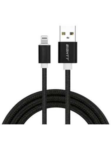 Eightt ECI-2B-2M cable de conector Lightning Negro