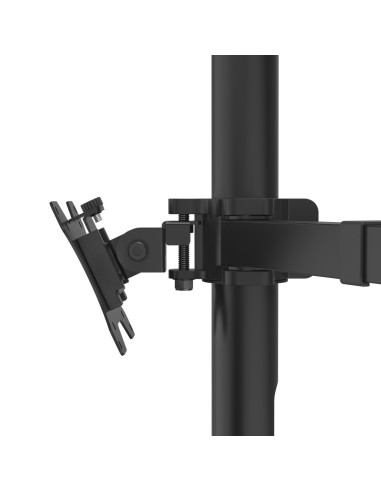Hama | Soporte para 3 Monitores de 13" a 27" (VESA 75x75-100x100, Inclinación +25° -25°, Giro 180°, hasta 7kg, Ajustable en