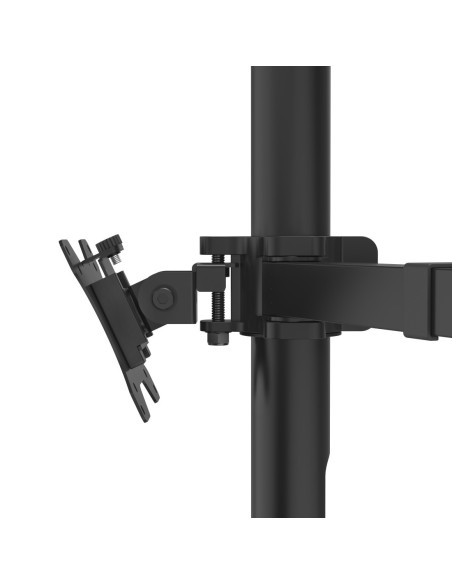 Hama | Soporte para 3 Monitores de 13" a 27" (VESA 75x75-100x100, Inclinación +25° -25°, Giro 180°, hasta 7kg, Ajustable en