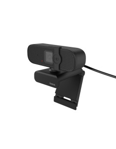 Hama | PC Webcam "C 400", calidad FULL HD, con micrófono y base para montar en pantalla, color negro.