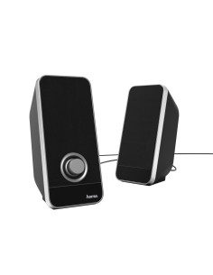 Hama | Altavoces para PC 2.0 estéreo (Altavoz para Ordenador de 6W, alimentación USB, Jack 3.5 mm, 50-20000 Hz, 4 Ω) Color