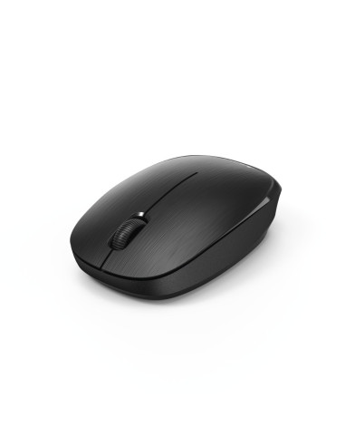 Hama | Ratón MW-110 Negro (Ratón óptico inalámbrico y compacto con nano receptor, para diestros y zurdos), color negro.