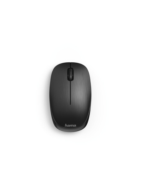 Hama | Ratón MW-110 Negro (Ratón óptico inalámbrico y compacto con nano receptor, para diestros y zurdos), color negro.