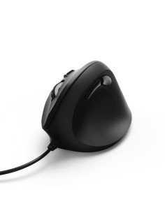 Hama | Ratón EMC-500 con cable, ratón ergonómico, hasta 1800 ppp, 6 botones, color Negro