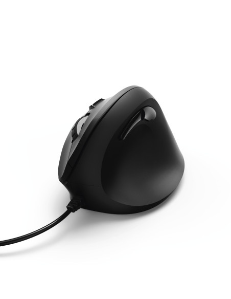 Hama | Ratón EMC-500 con cable, ratón ergonómico, hasta 1800 ppp, 6 botones, color Negro