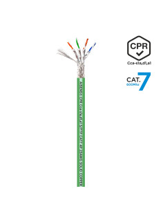 AISENS Cable de Red RJ45 LSZH CPR Cca CAT.7 600 MHZ S FTP AWG23, Verde, 305 m 2