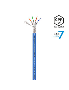 AISENS Cable de Red RJ45 LSZH CPR Dca CAT.7 600 MHZ S FTP AWG23, Azul, 100 m 2