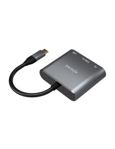 AISENS Conversor USB-C a HDMI USB-C Tipo A USB 3.0, 3 en 1, Gris, 15cm 2