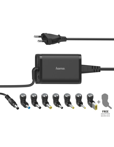 Hama | Cargador universal portátil 8 adapt. de 15-19V 45W