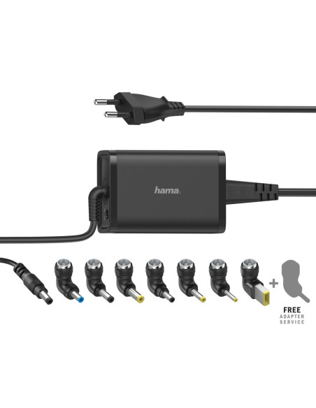 Hama | Cargador universal portátil 8 adapt. de 15-19V 45W