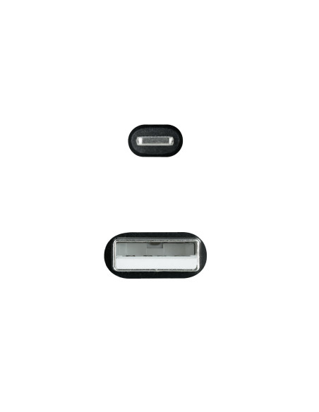 Nanocable Cable Lightning a USB 2.0, Lightning M -USB A M, Negro, 1 m
