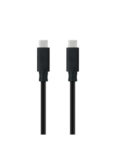 Nanocable Cable USB 3.1 Gen2 10Gbps 5A, 4K 60Hz, USB-C M-USB-C M, Negro, 2 m 2