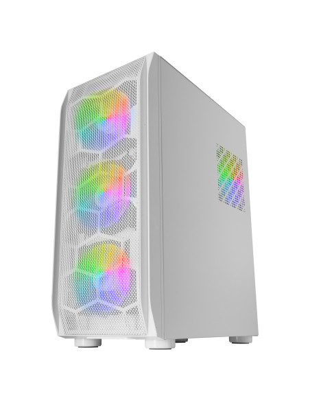 Mars Gaming MC-KX, Torre Gaming Premium E-ATX, Sistema CPU Freezer, 5 Ventiladores ARGB Ultra-silenciosos, Controladora ARGB y