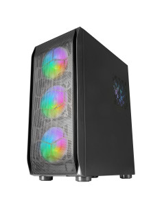 Mars Gaming MC-KX, Torre Gaming Premium E-ATX, Sistema CPU Freezer, 5 Ventiladores ARGB Ultra-silenciosos, Controladora ARGB y 2