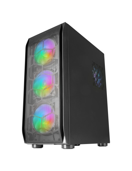 Mars Gaming MC-KX, Torre Gaming Premium E-ATX, Sistema CPU Freezer, 5 Ventiladores ARGB Ultra-silenciosos, Controladora ARGB y