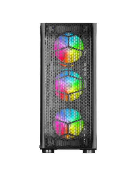 Mars Gaming MC-KX, Torre Gaming Premium E-ATX, Sistema CPU Freezer, 5 Ventiladores ARGB Ultra-silenciosos, Controladora ARGB y