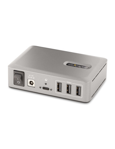 StarTech.com Hub Concentrador USB-C de 10 Puertos - 8x USB-A 2x USB-C - con Fuente de 65W - USB 3.1 10Gbps - Ladrón USB Tipo C