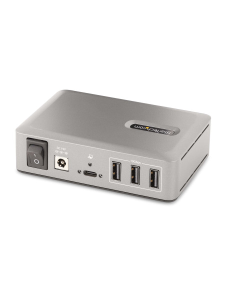 StarTech.com Hub Concentrador USB-C de 10 Puertos - 8x USB-A 2x USB-C - con Fuente de 65W - USB 3.1 10Gbps - Ladrón USB Tipo C