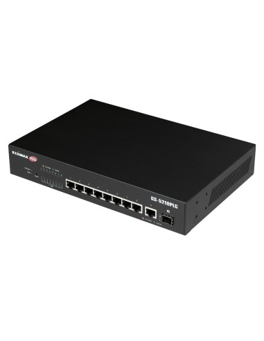 Edimax Switch GS-5210PLG Gestionado Gigabit Ethernet (10 100 1000) Energía sobre Ethernet (PoE) Negro
