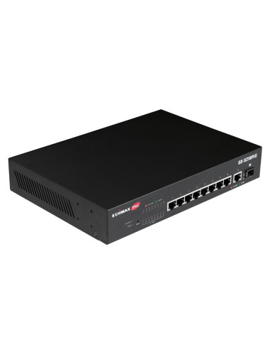 Edimax Switch GS-5210PLG Gestionado Gigabit Ethernet (10 100 1000) Energía sobre Ethernet (PoE) Negro