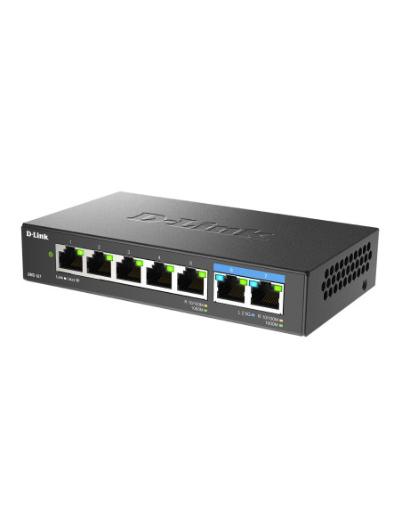 D-Link DMS-107 E switch No administrado Gigabit Ethernet (10 100 1000) Negro