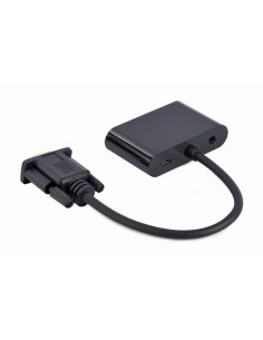 Gembird A-VGA-HDMI-02 adaptador de cable de vídeo 0,15 m HDMI + VGA (D-Sub) VGA (D-Sub) Negro 2