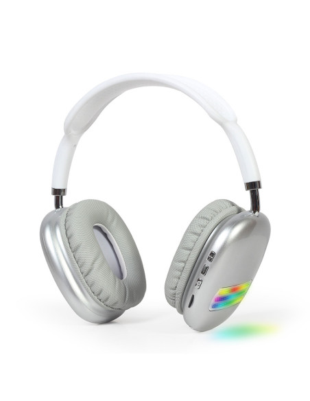 Gembird BHP-LED-02-W auricular y casco Auriculares Inalámbrico Diadema Llamadas Música Bluetooth Blanco