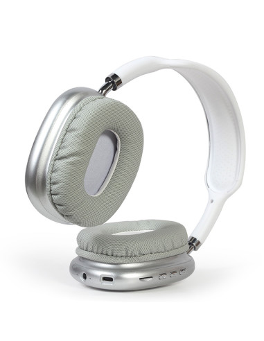 Gembird BHP-LED-02-W auricular y casco Auriculares Inalámbrico Diadema Llamadas Música Bluetooth Blanco