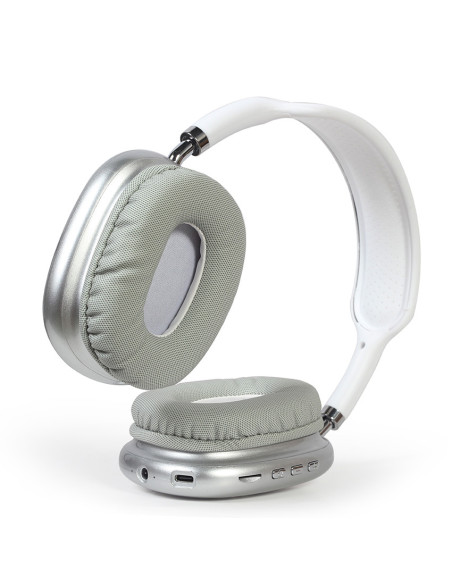 Gembird BHP-LED-02-W auricular y casco Auriculares Inalámbrico Diadema Llamadas Música Bluetooth Blanco