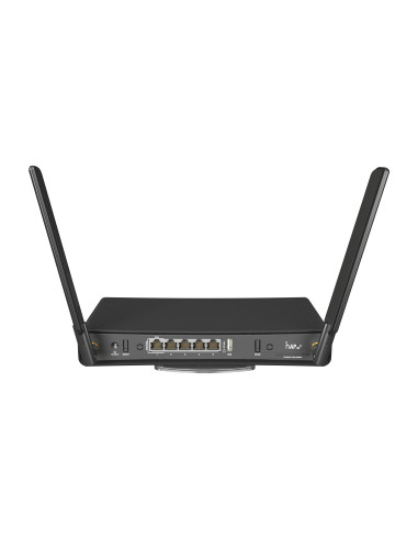 Mikrotik hAP ax³ router inalámbrico Gigabit Ethernet Doble banda (2,4 GHz   5 GHz) Negro