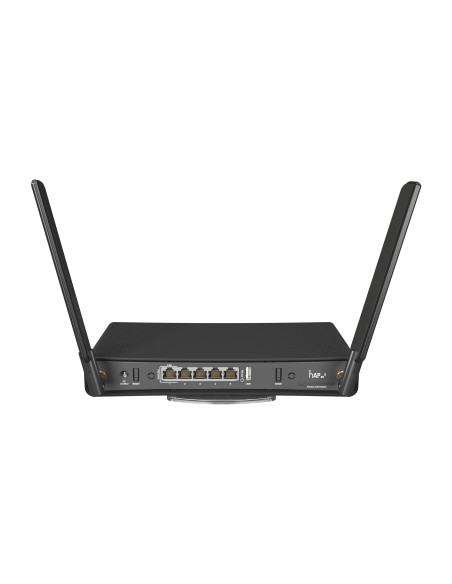Mikrotik hAP ax³ router inalámbrico Gigabit Ethernet Doble banda (2,4 GHz   5 GHz) Negro