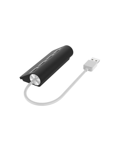 Hama | USB HUB con 4 Puertos (Concentrador USB con rápida Transferencia de Datos, Adaptador multipuertos USB. 4 en 1), Color