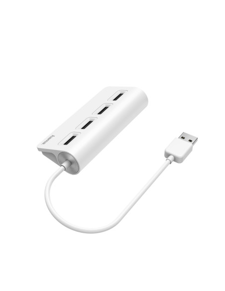 Hama | USB HUB con 4 Puertos (Concentrador USB con rápida Transferencia de Datos, Adaptador multipuertos USB. 4 en 1), Color