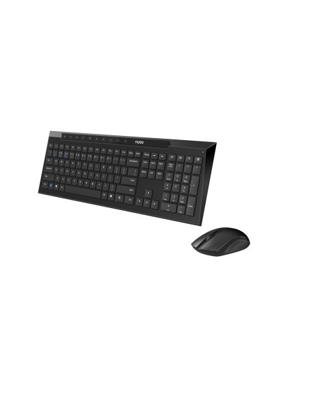 Rapoo 8210M teclado Ratón incluido Universal Bluetooth QWERTY Negro
