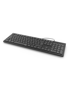 Hama KC-200 teclado Oficina USB QWERTZ Alemán Negro 2