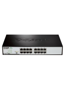 D-Link DGS-1016D E switch No administrado Negro, Metálico 2