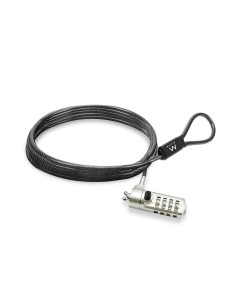 Ewent EW1243 cable antirrobo Negro, Zinc 1,5 m