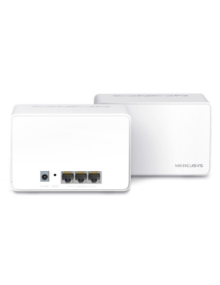 Mercusys Halo H80X (2-pack) Doble banda (2,4 GHz   5 GHz) Wi-Fi 6 (802.11ax) Blanco 3 Interno