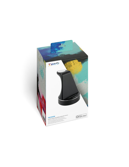 TooQ Base de Carga Inalámbrica para Apple Watch y iPhone Smartphone, Negro