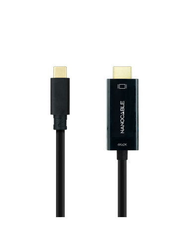 Nanocable Cable Conversor USB-C a HDMI 1.4 4K@30HZ 3 m, Negro