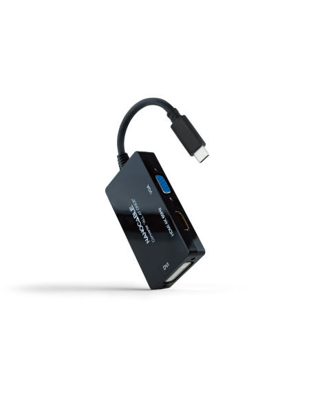 Nanocable 10.16.4301-ALL Adaptador gráfico USB 3840 x 2160 Pixeles Negro