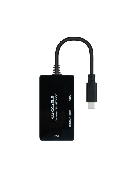 Nanocable 10.16.4301-ALL Adaptador gráfico USB 3840 x 2160 Pixeles Negro