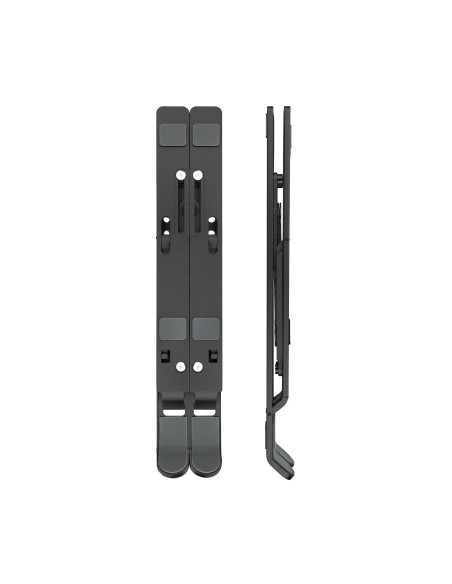 TooQ Soporte Elevador para Portátiles, Tablets, Móviles y Libros, Gris