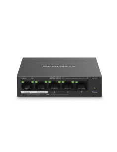 Mercusys MS105GP switch Gigabit Ethernet (10 100 1000) Energía sobre Ethernet (PoE) Negro