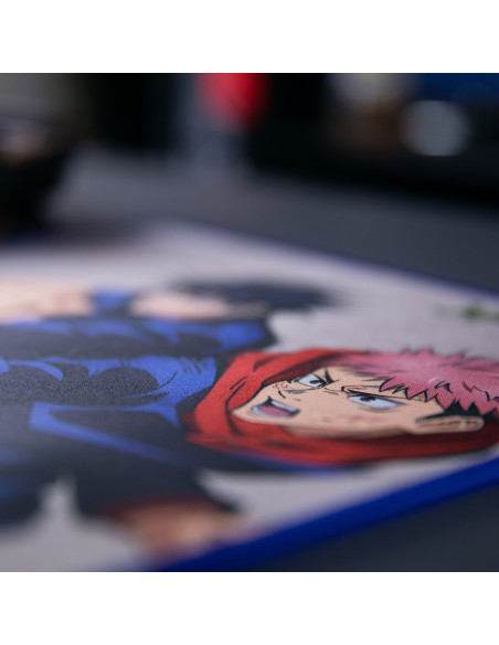 Konix KX JUJUTSU MOUSEPAD M LIGHT Alfombrilla de ratón para juegos Beige, Azul