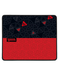 Konix 3328170292313 Alfombrilla de ratón para juegos Negro, Rojo